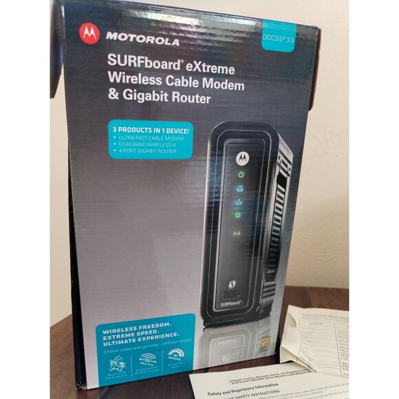 Modem Motorola SURFboard SBG6580 DOCSIS 3.0 (working condition) - Picture 1 of 8